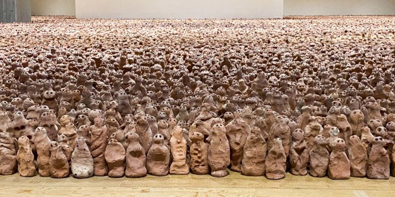 英國雕塑家Antony Gormley的泥人《亞洲土地》